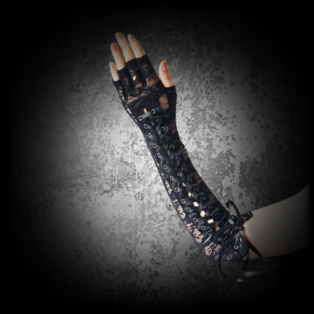 Lace Gloves, Fishnet Gloves, Vampire Gloves, Black Fingerless Gloves, Long Gloves Black