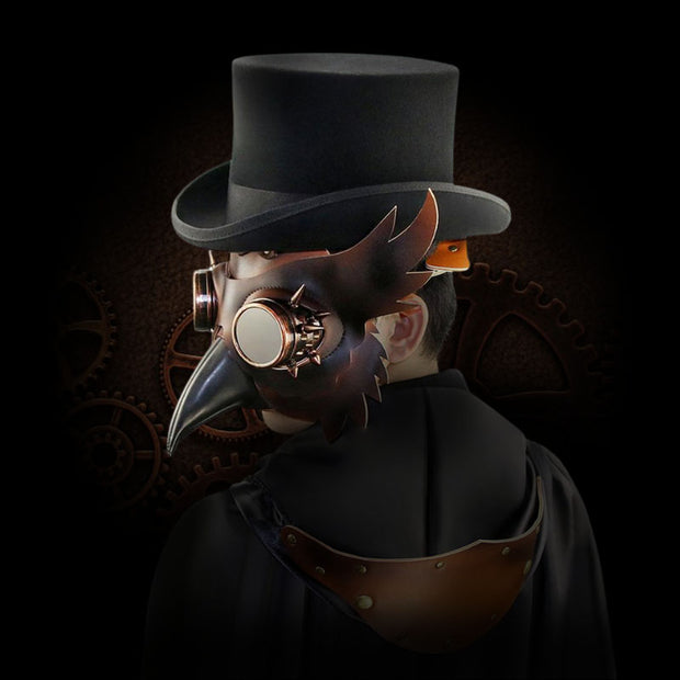 Plague Doctor Mask, Plague Mask, Black Plague Mask, Black Plague Doctor Mask, Beak Mask, Bird Mask Plague, Leather Plague Doctor Mask